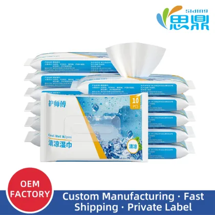 Cooling Mint Wipes for Summer Refresh