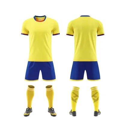 New Season European Club Referee Jersey Football Short Sleeve Breathable Training Jersey Soccer Jersey Uniform Men Soccer Wear