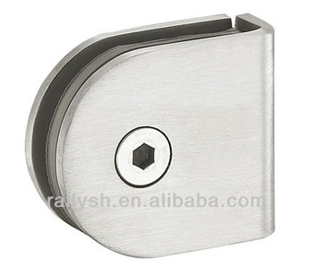 Glass panel clamp