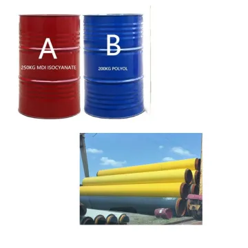 China Polyurethane Raw Materials: Polyol and Isocyanate for PU Expanding Urethane Foam Pipe Insulation