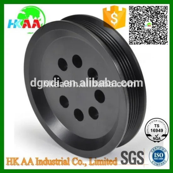 custom black anodized v belt pulley sizes,large v belt pulley,v belt pulley material