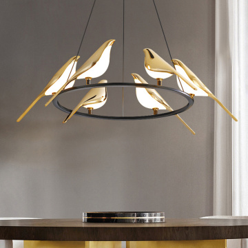 Nordic Ceiling Lights modern bird chandeliers for high ceilings Supplier