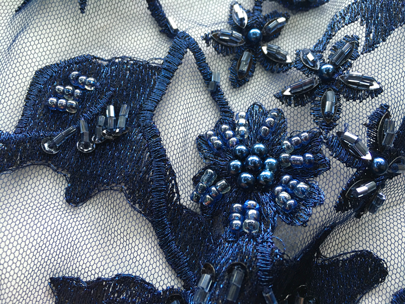 Pearl Embroidery Fabric 