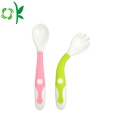 BPA Free Food Grade Soft Soft Baby Baby Traval Spoon