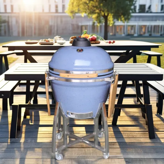 Auplex Unique Charcoal Ceramic Grill for Outdoor Barbecue