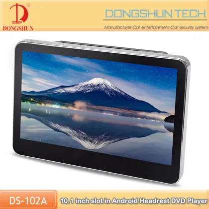 clip on HD screen android 5.1 headrest dvd player motorized
