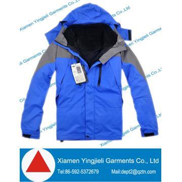 Men windproof ski jacket with hood