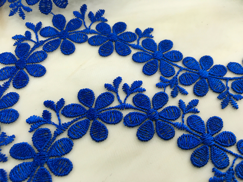 Embroidery On Mesh For Kids Dress