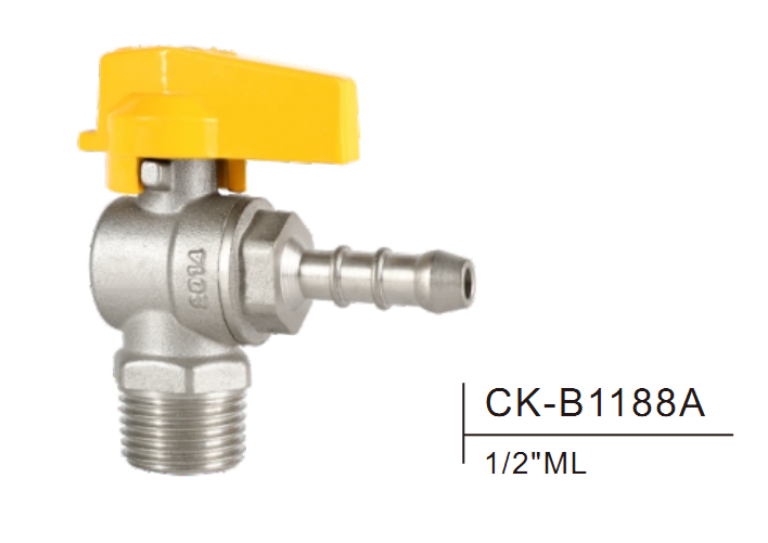 Válvula de gas de latón CK-B1188A 1/2 "ml