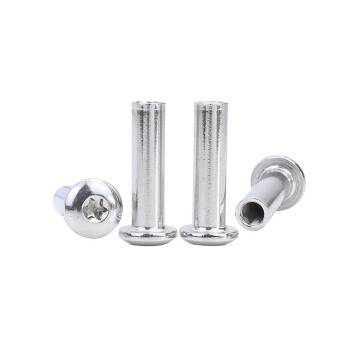 304 Stainless Steel Black Rivets with Cambered Torx Head for Leather Crafting - Chicago Screws