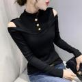 Strapless mid-high neck small shirt