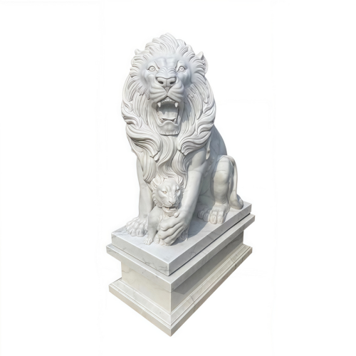 Customizable Size Marble Animal Statues for Entrance