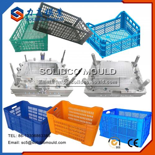 Collapsible Plastic Folded Crates Mold