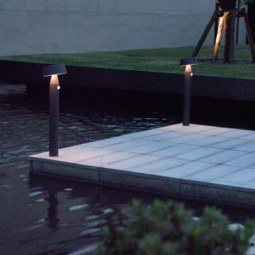 Solar-Powered LED Bollard with PIR Sensor