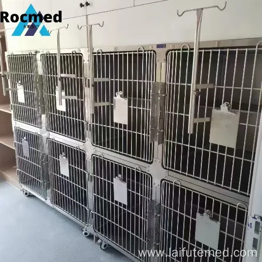 Low Price Good Quality Stainless Steel Veterinary ICU Cage for Dogs and Cats
