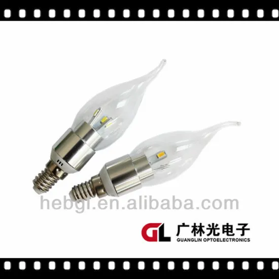 CE RoHS OEM E14 SMD K1 LED Candle lamp 3W Sample available
