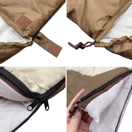 Wholesale Lightweight Waterproof Envelop Sleeping Bag - 2 in 1 Double Sleeping Bag