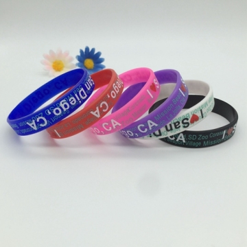 Silk Screen Printed Silicone Bracelet