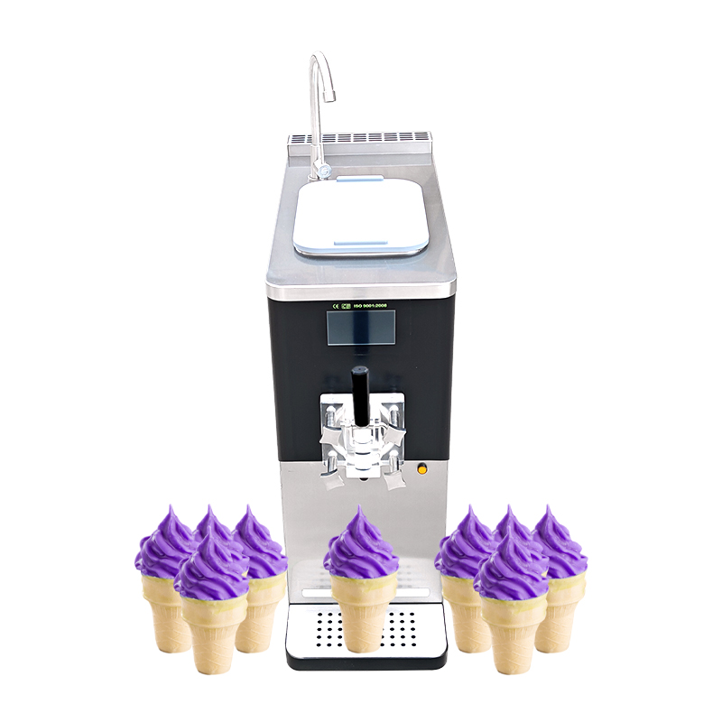 Système de pré-refroidissement Machine de crème glacée douce à saveur unique