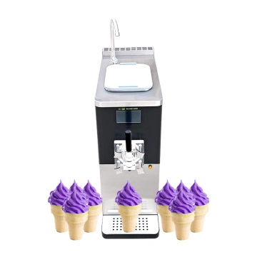 Pro Soft Ice Cream Maker Commercial 3 Flavors Sweet Cones Freezing Machine