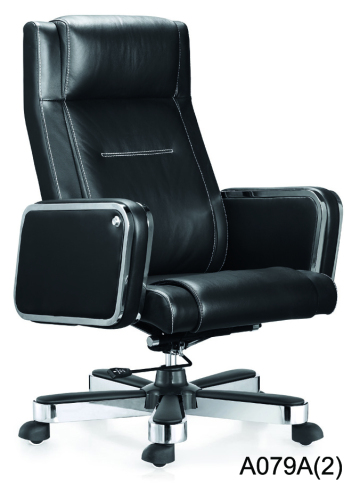 Recling genuine leather big size executive chair