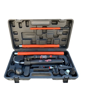 Portable Hydraulic Auto Body Frame Repair Kit with Blow Mold Storage Case