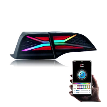 RGB -LED -Rücklicht für Tesla Modell 3/Y 2018-2023 - Dynamische Animations -Rücklichter
