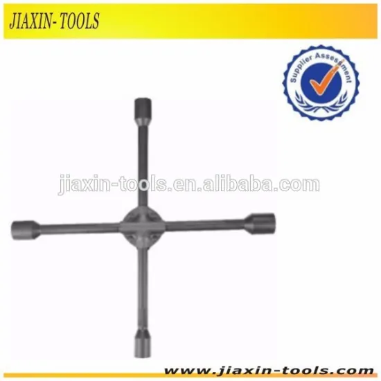 Reinforced Cross Rim Wheel Nut Wrench of Chrome Vanadium Tools