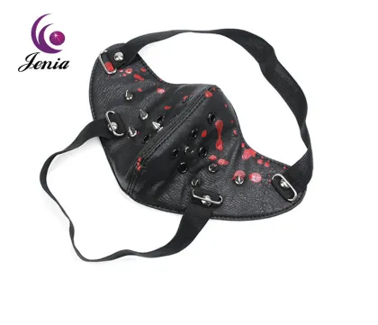 Jenia Fashionable Motorcycle Half Leather Custom Face Mask