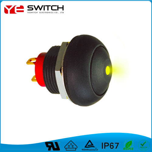 IP68 circular dot reset waterproof switch
