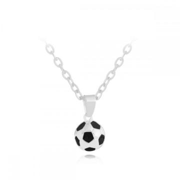 Sport Jewelry Stainless Steel Soccer Necklace for Men and Women Football Charm Pendant with Chain