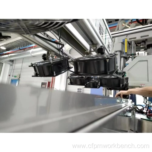 Supply Injection machine conveyor with workbench with High Quality