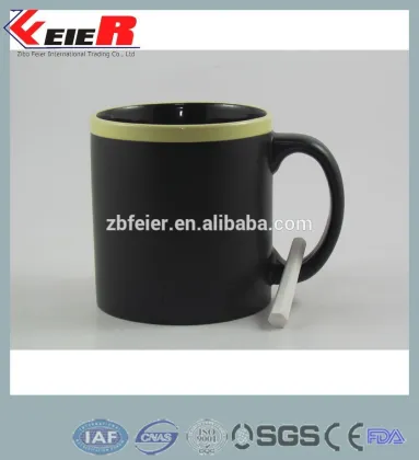 ceramic chalk mug, color mouth chalk mug