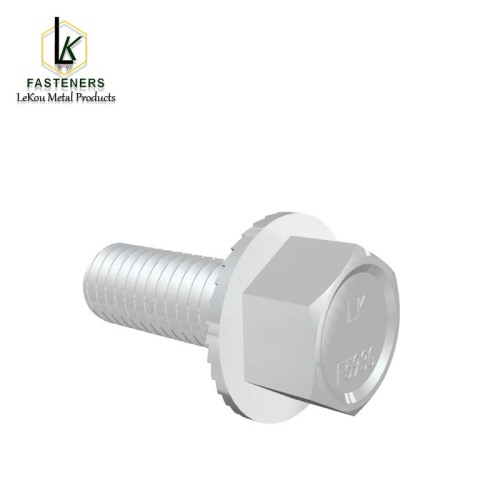 Шрубы з шасціграннай галоўкай з зубчастымі фланцамі з нержавеючай сталі