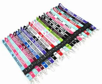 Custom Pink Keychain Lanyard with Logo