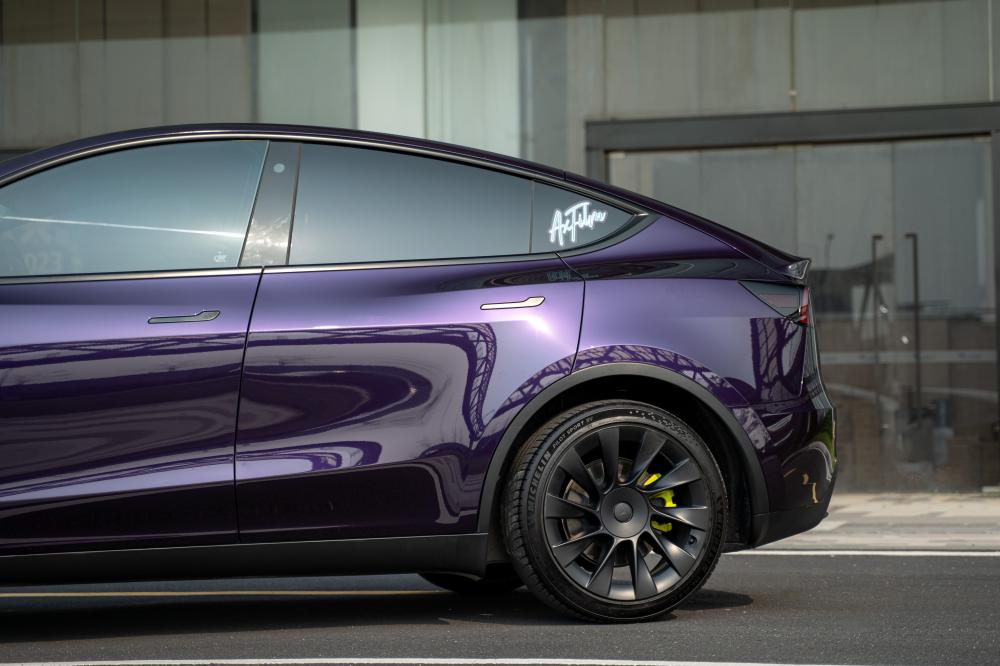 Super Purple Car Wrap