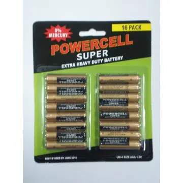 Super Heavy Duty battery 1.5V R6 AA battery