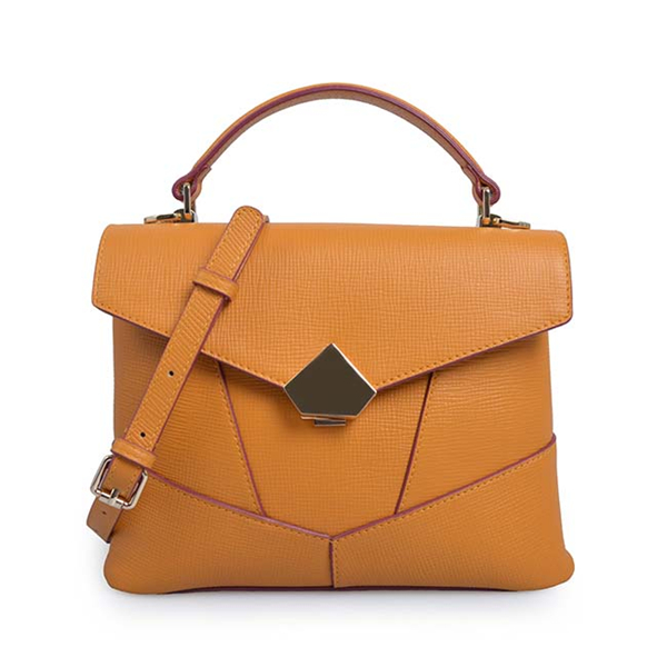 oft Leather handbag Tote bag with magnet closure.