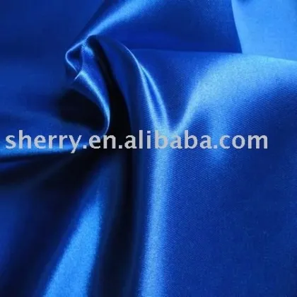 Garment dress polyester royal satin fabric