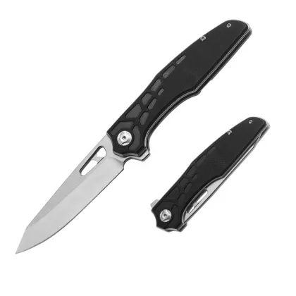 PN-5952 Hiking Camping Fishing Knife - 9Cr18 Stainless Steel Blade G10 Handle EDC Pocket Knife