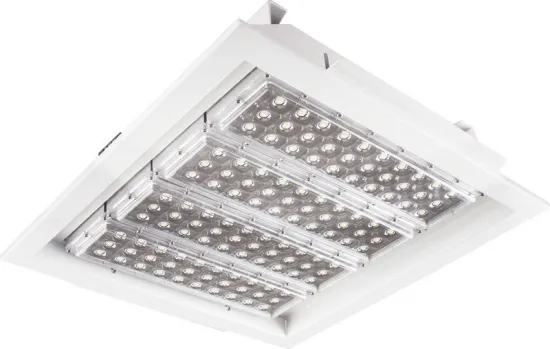 Waterproof 120 Watt Iron Led Canopy Lights / Light Emitting Diodes