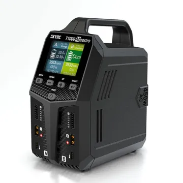 SKYRC T1000 Maestro Charger SK-100182 Lipo Battery Balance BD350 Discharger AC/DC 1-6S LiFe NiMH NiCd 4 channels outdoor Charger