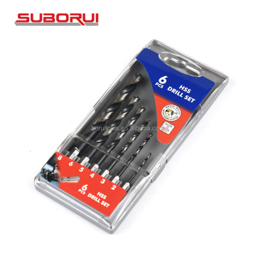 SUBORUI Hss 6mm 8mm Co Coablt M35 M2 4341 6542 Juego de Brocas para Metal