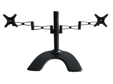 desktop dual arm mount for monitor up to 27  inch