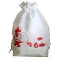 Nonwoven beg membeli-belah yang diperbuat daripada 80gsm Nonwoven, tandan dari mulut, untuk promosi Krismas