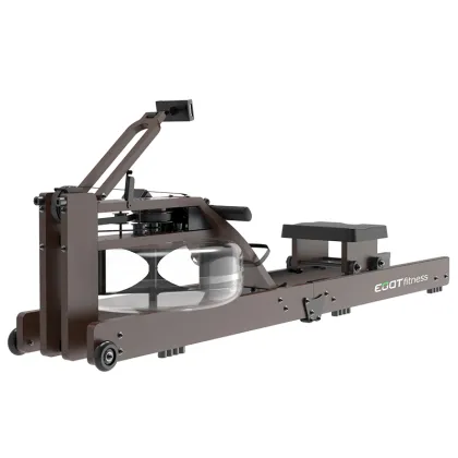 EOAT Rubber Wood Rowing Machine: Air Rowing Exercise Equipment