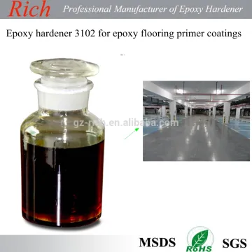 Epoxy hardener R-3102 for epoxy floor middle &primer coating with high hardness and good chemical resistance