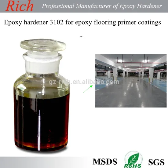 Epoxy hardener R-3102 for epoxy floor middle &primer coating with high hardness and good chemical resistance