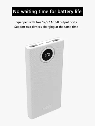 Ultra-thin Polymer Power Bank - 100000mAh Mobile Phone Charger