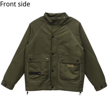 Custom Logo Mens Waterproof Windbreaker Soft Shell Fleece Lined Polyester Coat